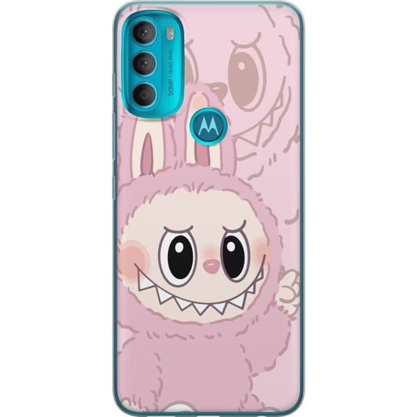Motorola Moto G71 5G Läpinäkyvä kuori Labubu Floral Freak