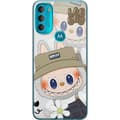 Miniatyrbillede 1 af 3: Motorola Moto G71 5G Gennemsigtig cover Labubu Minimal Mood - Enkel og stilren monsterdesign