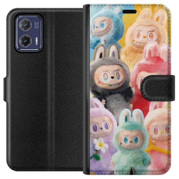 Motorola Moto G73 Tegnebogsetui Labubu Skitse Stil
