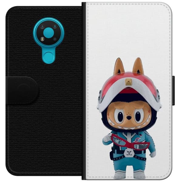 Nokia 3.4 Plånboksfodral How2work Labubu The Monsters x Ultraman Blue Figure