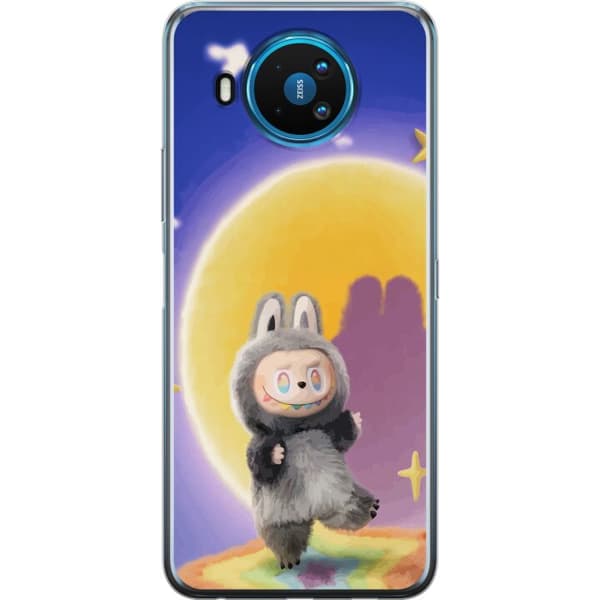 Nokia 8.3 5G Gjennomsiktig deksel Labubu Neon Pop - Neonfarget pop art-monster