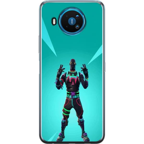 Nokia 8.3 5G Gjennomsiktig deksel svart ridder fortnite