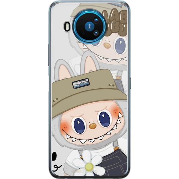Nokia 8.3 5G Gennemsigtig cover Labubu Minimal Mood - Enkel og stilren monsterdesign