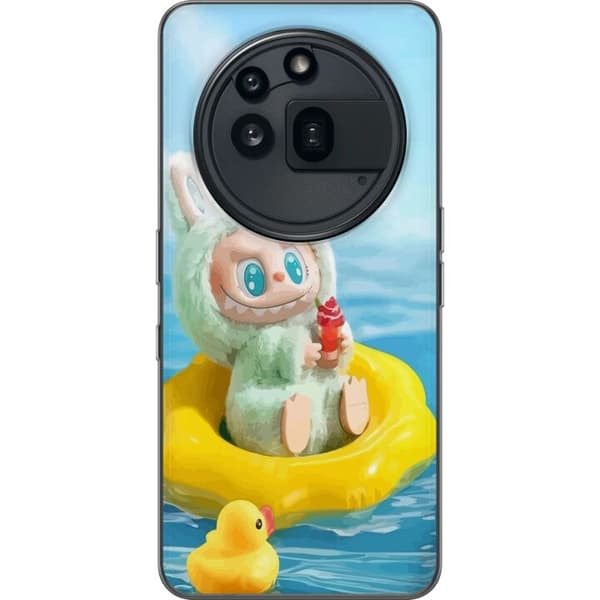 Nothing Phone (3a) Pro Genomskinligt Skal Labubu Stripe Attack – Ränder möter monster