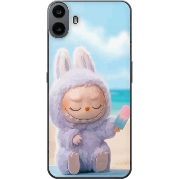 Nothing CMF Phone 1 Gennemsigtig cover Labubu Lyserød Stemning