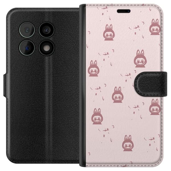 OnePlus 10 Pro Tegnebogsetui Labubu Neon Pop - Neonfarvet pop art monster