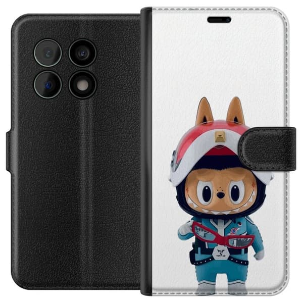 OnePlus 10 Pro Tegnebogsetui How2work Labubu Monstre x Ultraman Blue Figur
