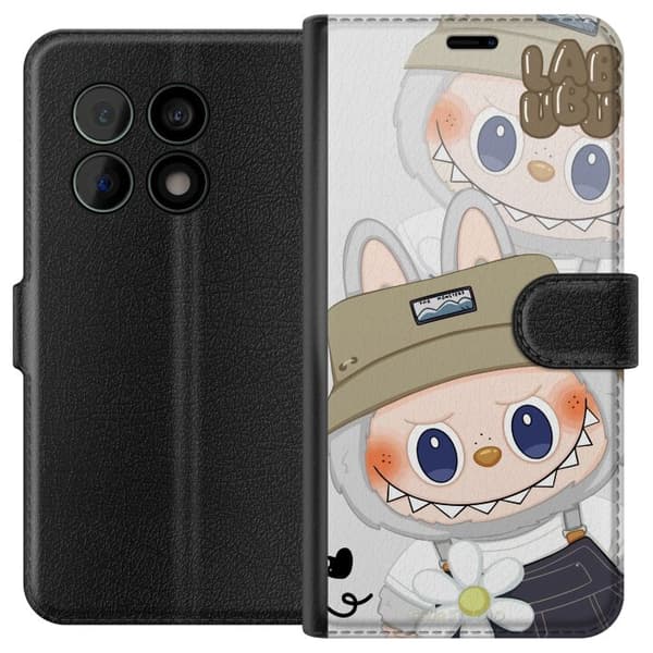 OnePlus 10 Pro Lommeboketui Labubu Minimal Mood - Enkel og stilig monsterdesign