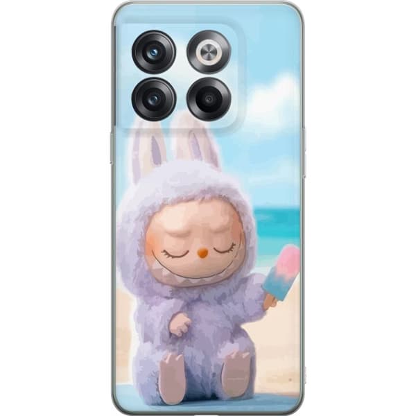 OnePlus 10T Läpinäkyvä kuori Labubu Vaaleanpunainen Tunnelma