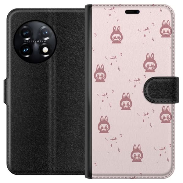 OnePlus 11 Lompakkokotelo Labubu Neon Pop - Neonvärinen pop art hirviö