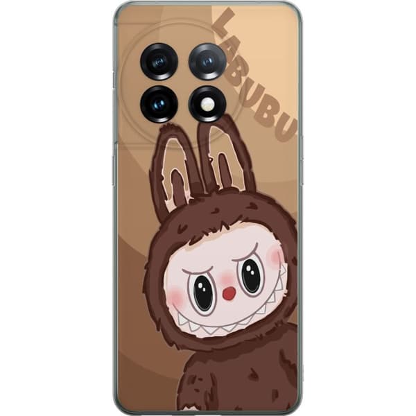 OnePlus 11 Läpinäkyvä kuori Labubu Pilvipieni - Valkoinen ja Sininen Suunnittelu Söpöllä Tyylillä