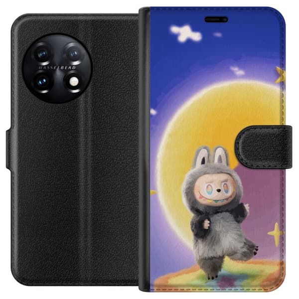 OnePlus 11R Lommeboketui Labubu Neon Pop - Neonfarget pop art-monster