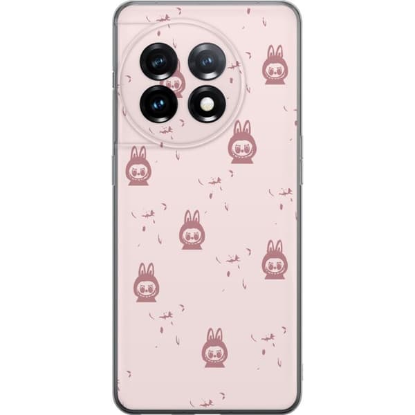 OnePlus 11R Gjennomsiktig deksel Labubu Neon Pop - Neonfarget pop art monster