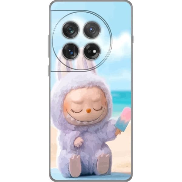 OnePlus 12 Gennemsigtig cover Labubu Lyserød Stemning