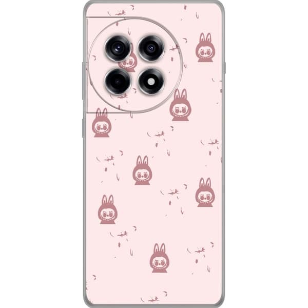 OnePlus 12R Gennemsigtig cover Labubu Neon Pop - Neonfarvet pop art monster