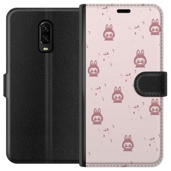 OnePlus 6T Lommeboketui Labubu Neon Pop - Neonfarget pop art monster