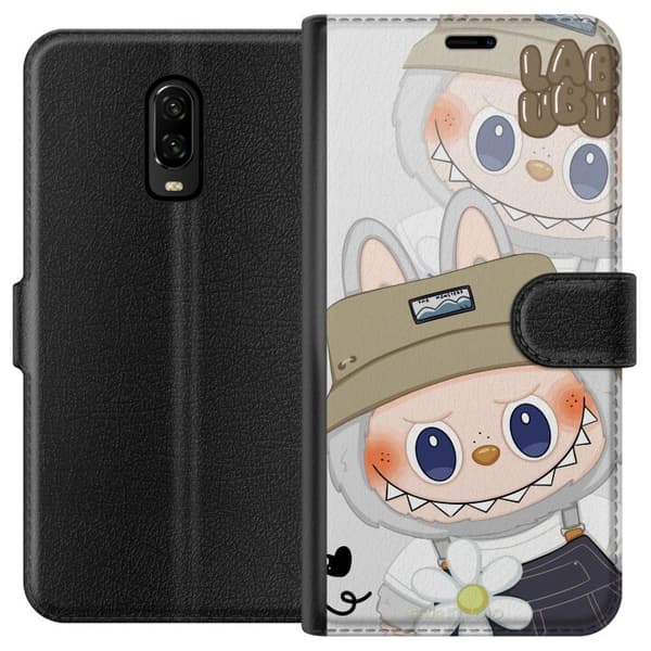 OnePlus 6T Lommeboketui Labubu Minimal Mood - Enkel og stilig monsterdesign