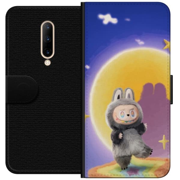 OnePlus 7 Pro Tegnebogsetui Labubu Neon Pop - Neonfarvet pop art monster