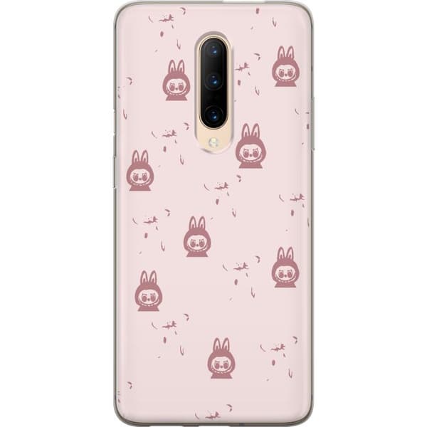 OnePlus 7 Pro Läpinäkyvä kuori Labubu Neon Pop - Neonvärinen pop art hirviö