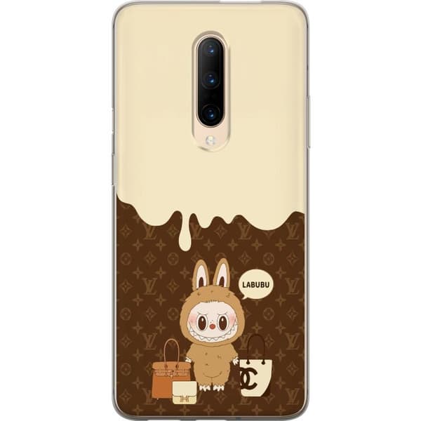 OnePlus 7 Pro Läpinäkyvä kuori Labubu Blue Chill - Sinisen sävyt ja rauhallinen ilme
