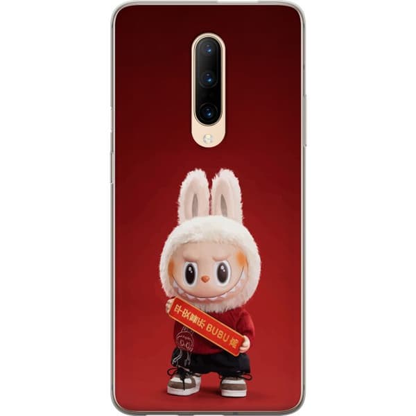 OnePlus 7 Pro Gjennomsiktig deksel Pop Mart The Monsters Labubu Lykke til Vinyl Plysj Dukke