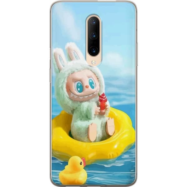 OnePlus 7 Pro Läpinäkyvä kuori Labubu Stripe Attack - Raidat kohtaavat hirviöt