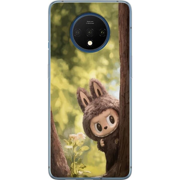 OnePlus 7T Gennemsigtig cover Labubu Graffiti Vibes – Gadekunst i monsterform