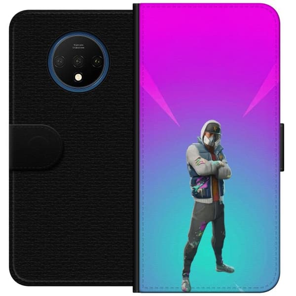 OnePlus 7T Lommeboketui svart ridder fortnite