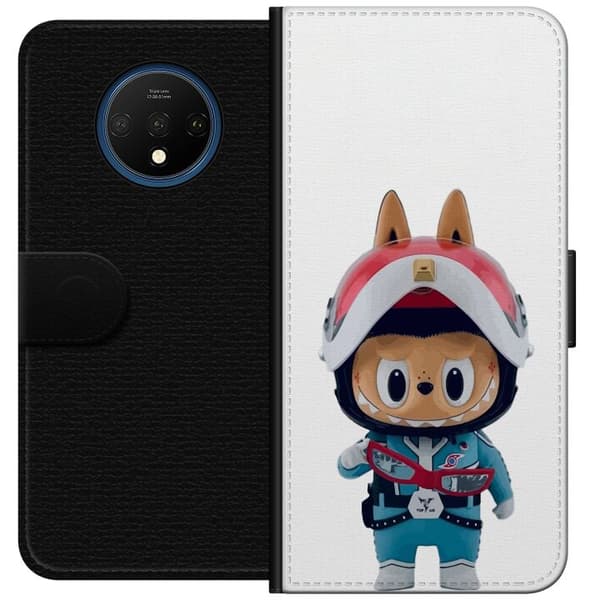 OnePlus 7T Tegnebogsetui How2work Labubu Monstre x Ultraman Blue Figur