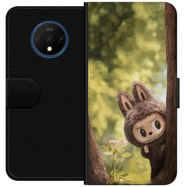 OnePlus 7T Tegnebogsetui Labubu Graffiti Vibes – Gadekunst i monsterform