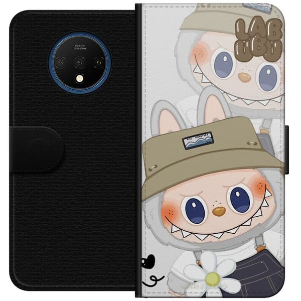 OnePlus 7T Lommeboketui Labubu Minimal Mood - Enkel og stilig monsterdesign