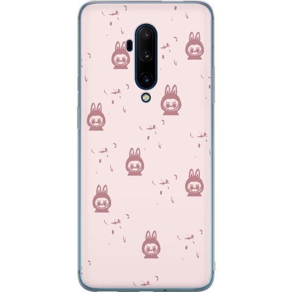 OnePlus 7T Pro Läpinäkyvä kuori Labubu Neon Pop - Neonvärinen pop art hirviö