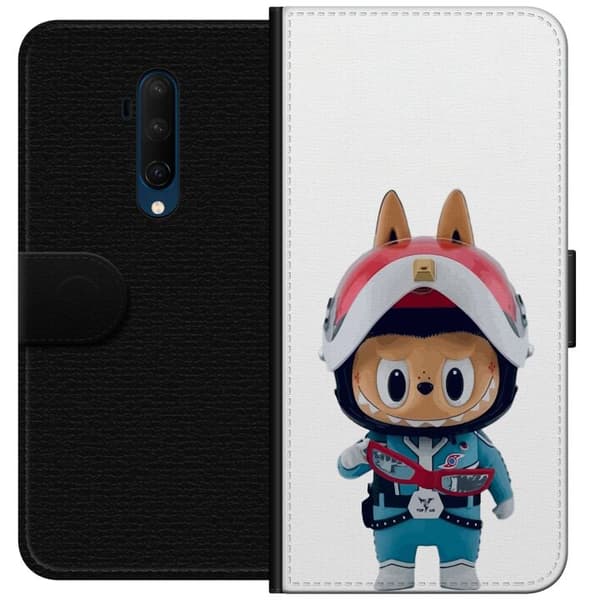 OnePlus 7T Pro Tegnebogsetui How2work Labubu Monstre x Ultraman Blue Figur