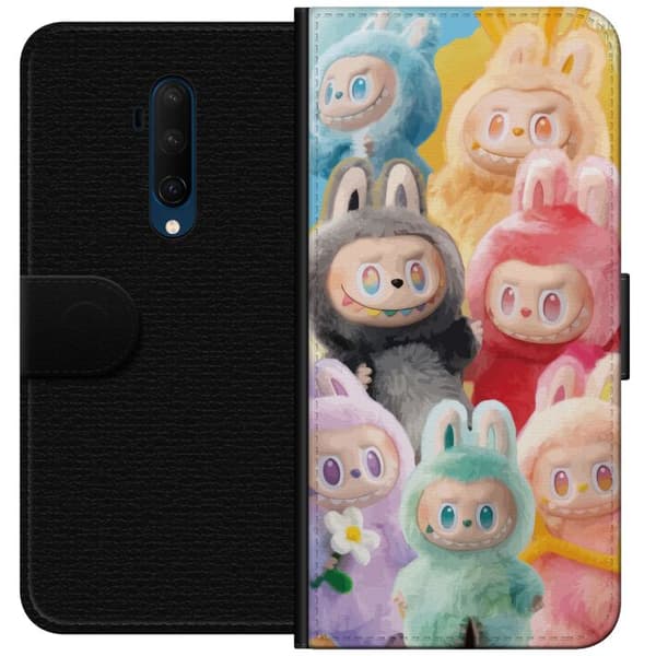 OnePlus 7T Pro Tegnebogsetui Labubu Skitse Stil