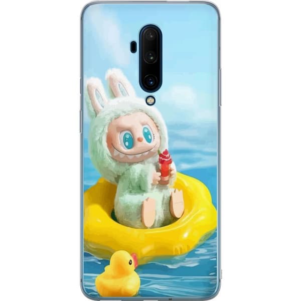 OnePlus 7T Pro Gennemsigtig cover Labubu Stripe Attack - Striber møder monstre
