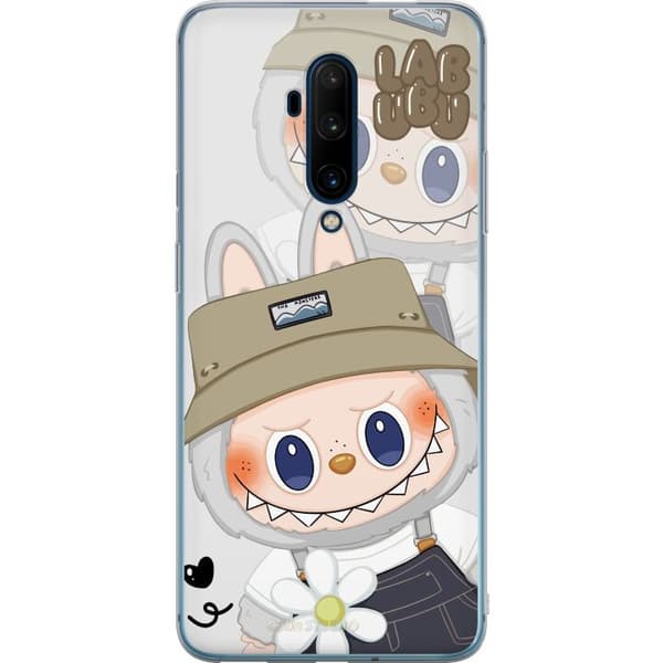 OnePlus 7T Pro Gennemsigtig cover Labubu Minimal Mood - Enkel og stilren monsterdesign