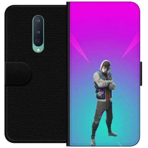 OnePlus 8 Tegnebogsetui sort ridder fortnite