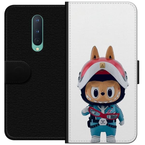 OnePlus 8 Tegnebogsetui How2work Labubu Monstre x Ultraman Blue Figur