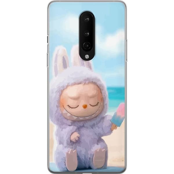 OnePlus 8 Gennemsigtig cover Labubu Lyserød Stemning