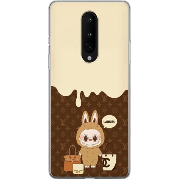 OnePlus 8 Gjennomsiktig deksel Labubu Blue Chill - Blå toner og fredelig uttrykk