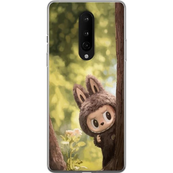 OnePlus 8 Gennemsigtig cover Labubu Graffiti Vibes – Gadekunst i monsterform