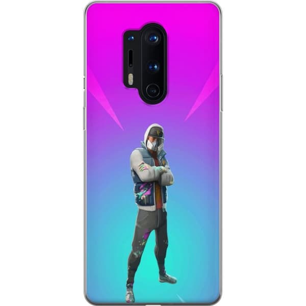 OnePlus 8 Pro Gennemsigtig cover sort ridder fortnite