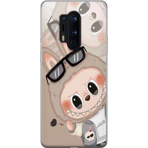 OnePlus 8 Pro Läpinäkyvä kuori Labubu Rainbow Chaos