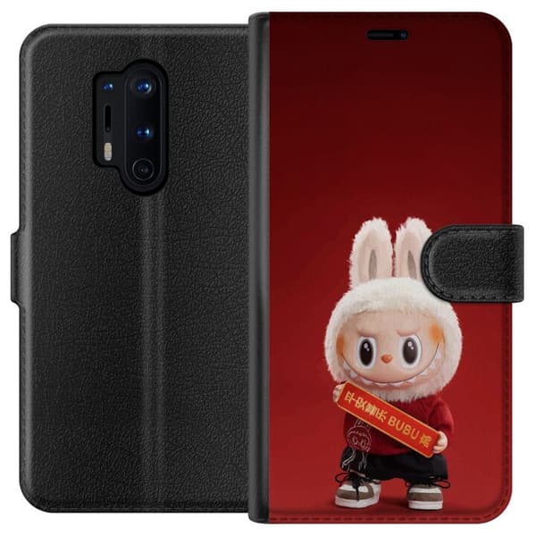 OnePlus 8 Pro Lompakkokotelo Pop Mart The Monsters Labubu Onnea Vinyl Nukke