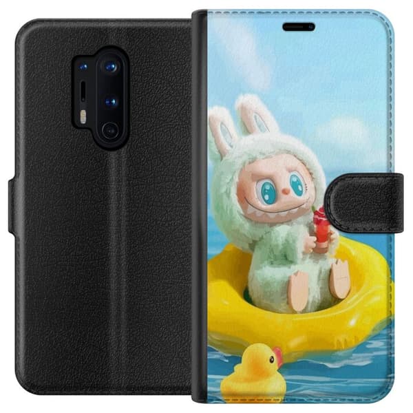 OnePlus 8 Pro Tegnebogsetui Labubu Stripe Attack - Striber møder monstre