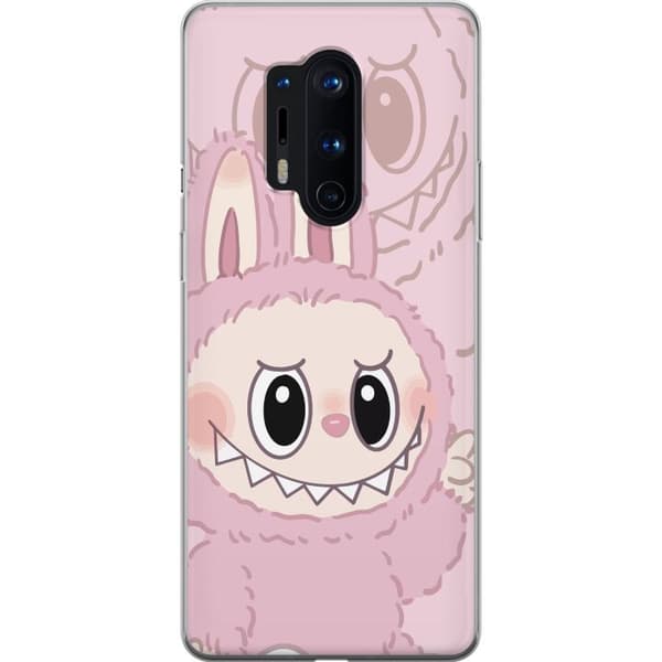 OnePlus 8 Pro Gennemsigtig cover Labubu Floral Freak