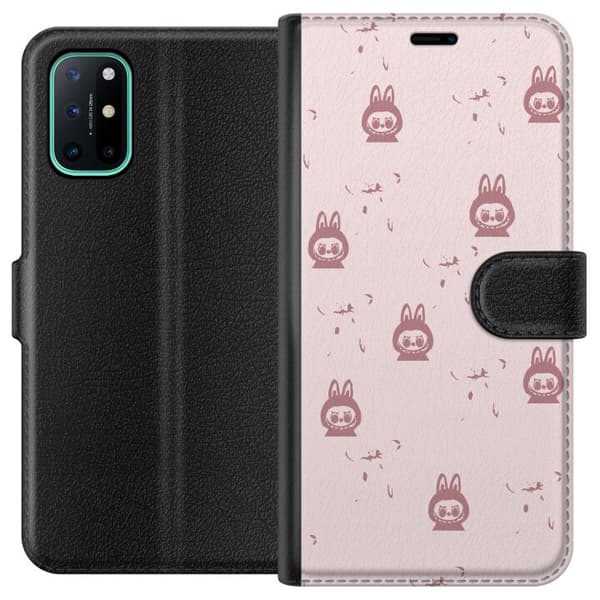 OnePlus 8T Plånboksfodral Labubu Neon Pop – Neonfärgad pop art monster