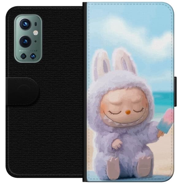 OnePlus 9 Pro Tegnebogsetui Labubu Lyserød Stemning