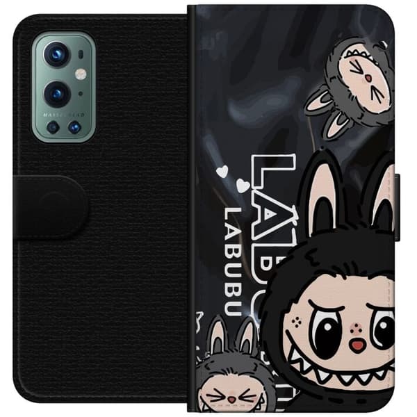OnePlus 9 Pro Tegnebogsetui <nl>Labubu Black Energy - Sort mønster i gade stil