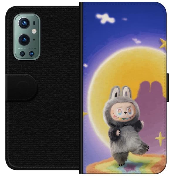 OnePlus 9 Pro Tegnebogsetui Labubu Neon Pop - Neonfarvet pop art monster